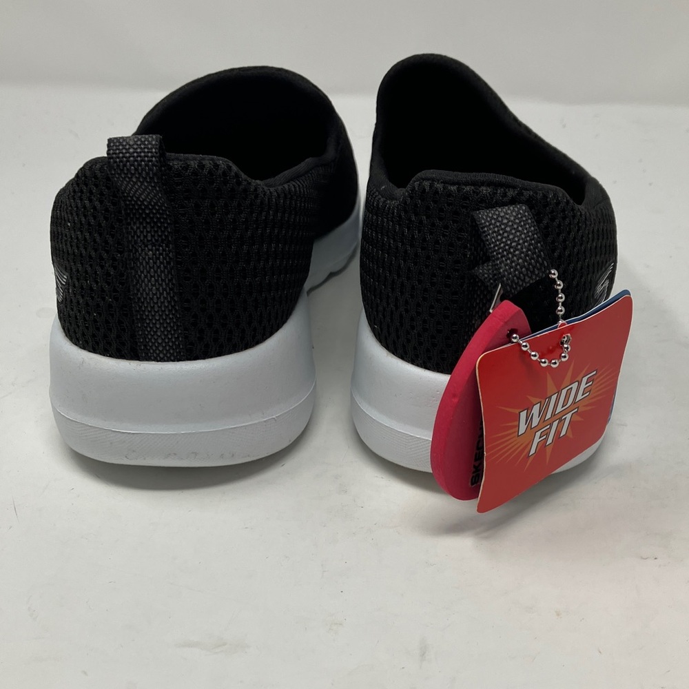 Skechers GO WALK JOY Slip-ons Black/White Size 7.5 Wide Fit Ortholite - Picture 3 of 15